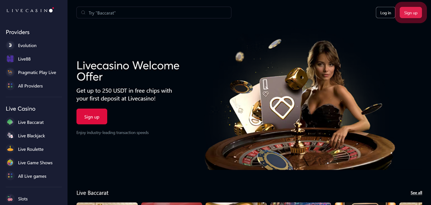 About Livecasino.io