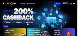 Kudos Casino Landing Page