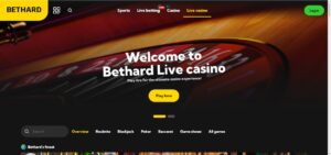 Casino Games and Live Casino at Bethard