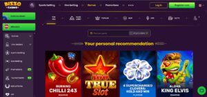 Bizzo Casino Norway Games